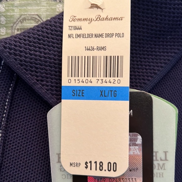 Rams four button down shirt new with tags size extra-large - Picture 5 of 6